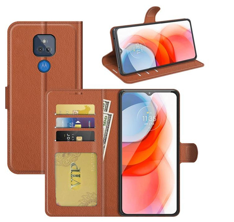 Leather Folio Wallet Case for Motorola Moto G Play (2021) Leather Folio Wallet Case for Motorola Moto G Play (2021)
